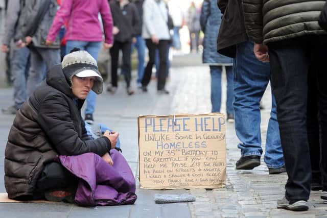 The council's legal obligation means that sometimes homeless people have to leave the city to find a bed. Picture: Lisa Ferguson