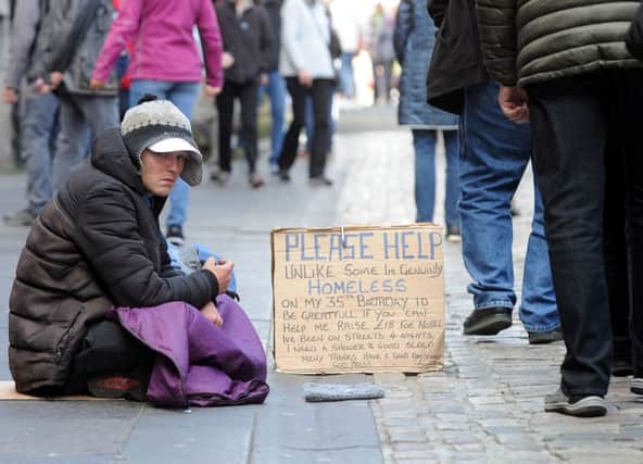 The council's legal obligation means that sometimes homeless people have to leave the city to find a bed. Picture: Lisa Ferguson