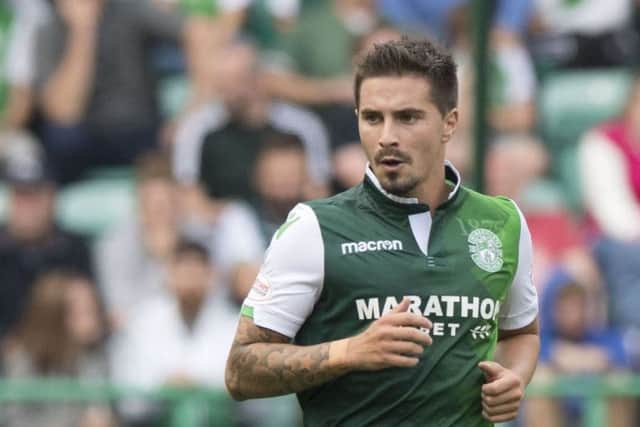 Jamie Maclaren is a doubt for the Kilmarnock trip. Picture: SNS Group