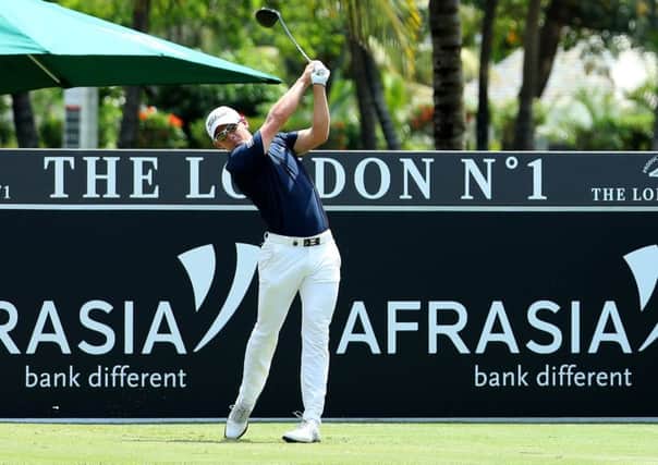 Grant Forrest off on the 10th hole during the final round of the AfrAsia Bank Mauritius Open. Picture: Warren Little/Getty Images