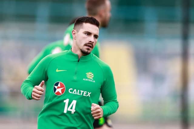 Jamie Maclaren was part of the Australia squad at the 2018 World Cup - and his involvement has landed Hibs a cash boost. Picture: Getty images