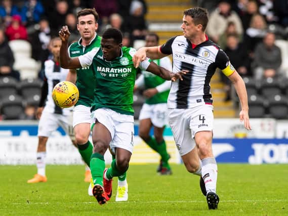 Hibs defeated St Mirren in Paisley earlier this season. Pic: SNS