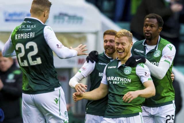 Hibs take on St Mirren tonight - and Florian Kamberi, Martin Boyle, Daryl Horgan and Efe Ambrose could all start. Picture: SNS Group
