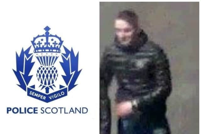 Police wish to speak with the man pictured.