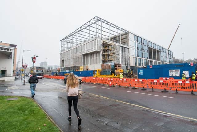 The new Boroughmuir High School under construction. Pic: Ian Georgeson.
