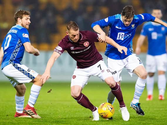 Hearts battled to a draw in Perth.