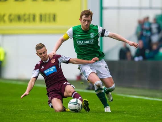Hearts and Hibs were relegated in the 2013-2014 season.