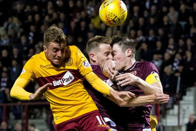 Hearts and Motherwell clash at Tynecastle on Saturday. Pic: SNS