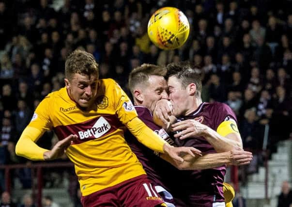Hearts and Motherwell clash at Tynecastle on Saturday. Pic: SNS