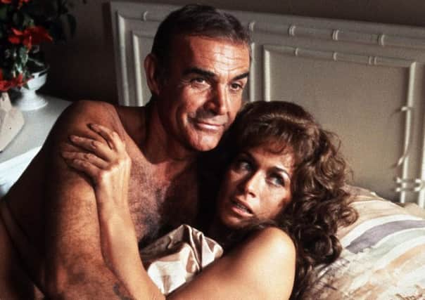 Sean Connery as James Bond with Valerie Leon in Never Say Never Again. Picture: Warner Bros/Kobal/Rex/Shutterstock