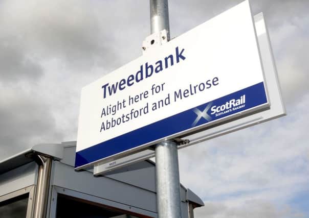 Rail services between Edinburgh and Tweedbank have been cancelled for the rest of the day. Picture: Johnston Press
