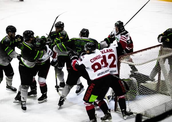 Tempers flared last weekend in the game against Hull Pirates. Picture: Ian Coyle