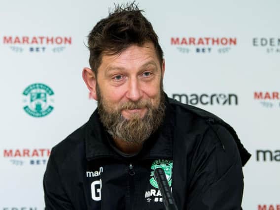 Garry Parker was relieved to see Hibs pick up their win in eight games. Pic: SNS