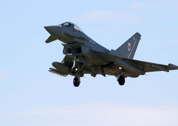 RAF Typhoons were scrambled from the Moray base. Picture: Contributed