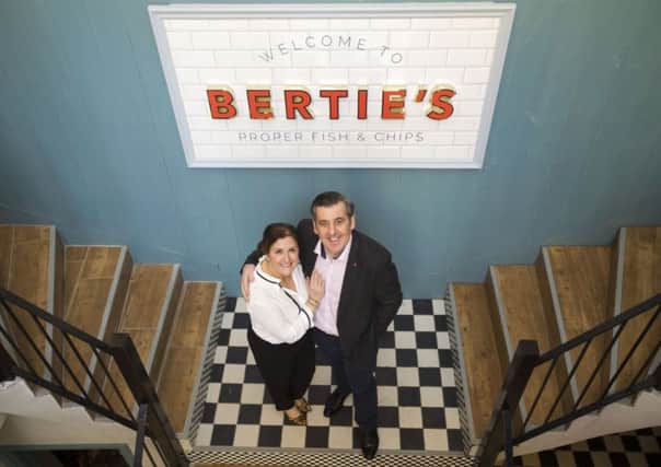 Owners Angela Crolla and Tony Crolla inside Bertie's Restaurant & Bar in Victoria Street.