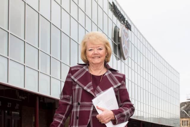 Anne Budge has banned two fans from Tynecastle after last Saturday's alleged incident