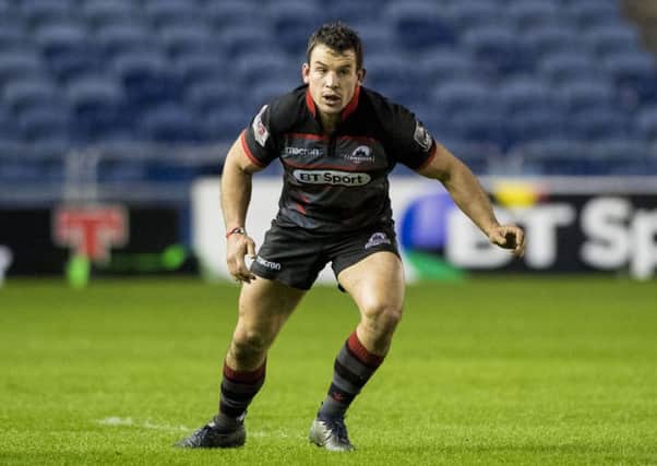 John Hardie in action for Edinburgh in last year's PRO14 tournament. He could line up for Newcastle against his former side this weekend. Picture: SNS Group