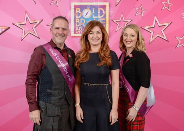 Andy and Lou shared a VIP lunch with Apprentice star Karren Brady after winning the award