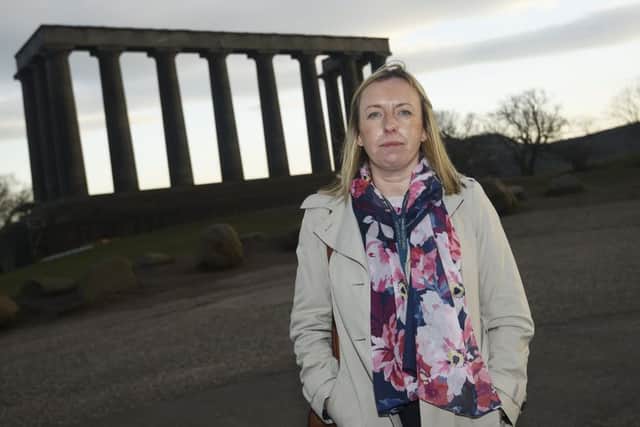 DI Susan Balfour spoke on Wednesday at a police press conference on Calton Hill. Picture: Greg Macvean
