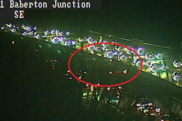 The collision on the City Bypass. Pic: Traffic Scotland Twitter