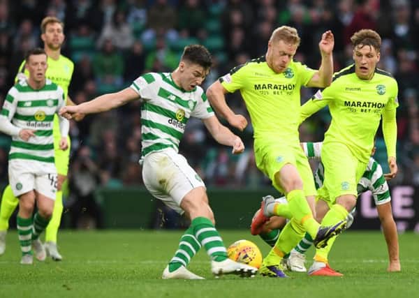Hibs impressed despite losing to Celtic in October. Pic: SNS