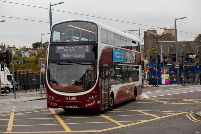 The number 3 bus at Dalry/Haymarket
