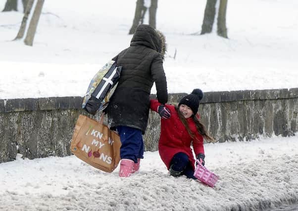 The scene in Falkirk on day three of the so-called 'Beast from the East' Pic: Michael Gillen.