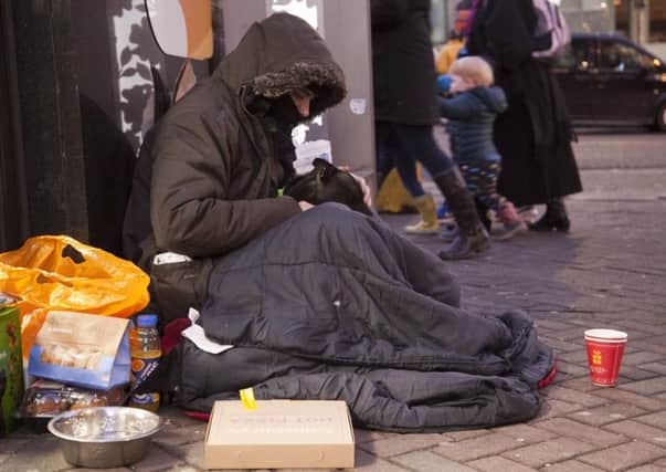 Passers-by dont really see someone sleeping rough as a person in need of our help. Picture: Alistair Linford