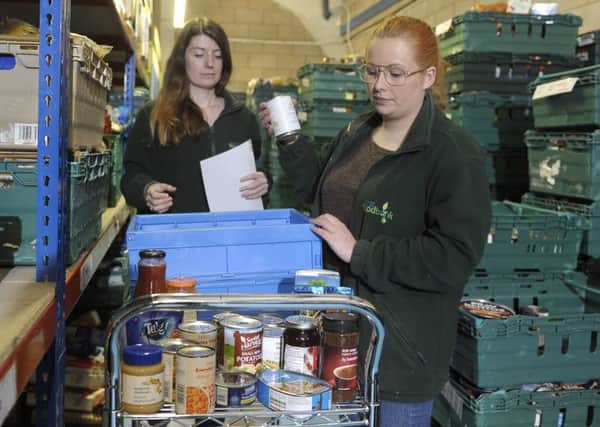 Food banks are noticing an upsurge in demand as Universal Credit spreads. Picture: Neil Hanna