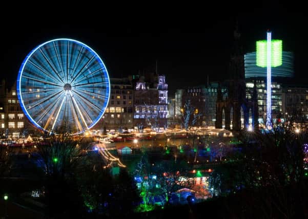 Edinburgh's Christmas lights. Picture: Andrew O'Brien