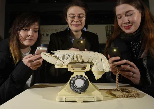 One of the most famous of all twentieth-century sculptures, Salvador Dali's Lobster Telephone (1938) has been acquired by the National Galleries of Scotland. Pic: Greg Macvean