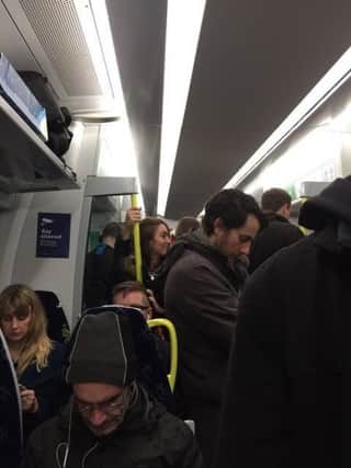 Scotrail overcrowding. 
Pic: sent in by reader