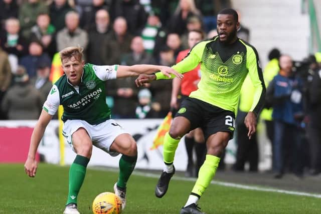 Sean Mackie was told to mark Celtic midfielder Olivier Ntcham tightly. Pic: SNS