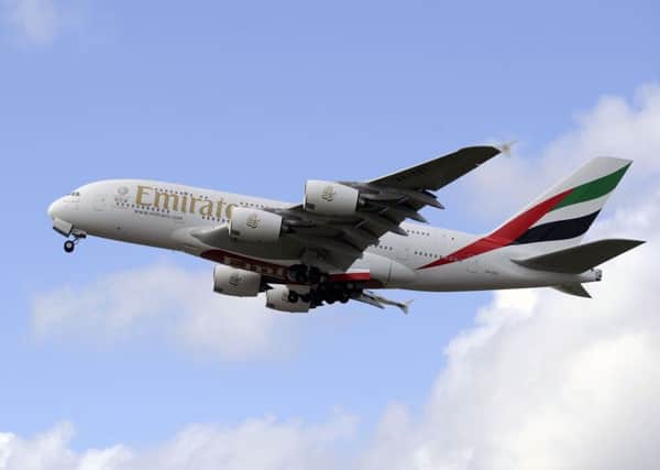 Emirates Airlines is on the hunt for Scottish candidates to join its multinational cabin crew team. Picture: John Devlin.