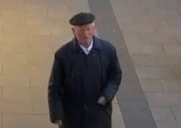 William was seen on CCTV as he passed Finn and Bear at the Shore. Picture: Police Scotland handout