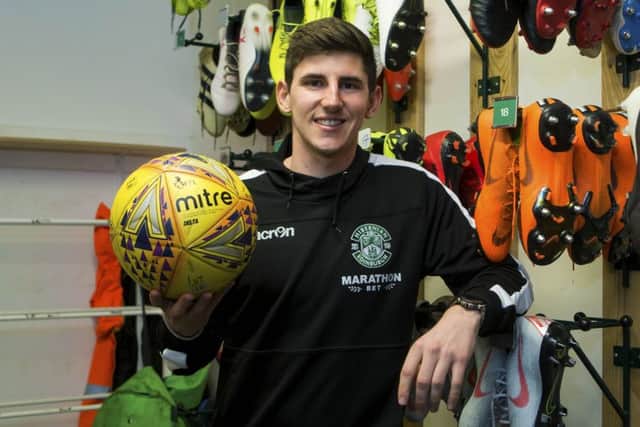 Hibs' Emerson Hyndman spent time with Rangers two seasons ago. Pic: SNS