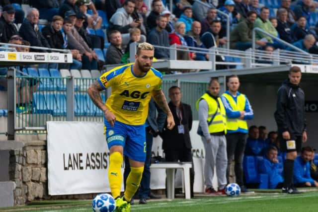 Hearts recruit David Vanecek in action for FK Teplice. Picture: El Loko Sports