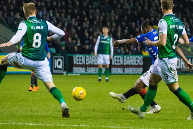Hibs had to dig deep to contain Rangers at Easter Road.