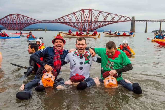 The famous Loony Dook in South Queensferry is not for the faint hearted
