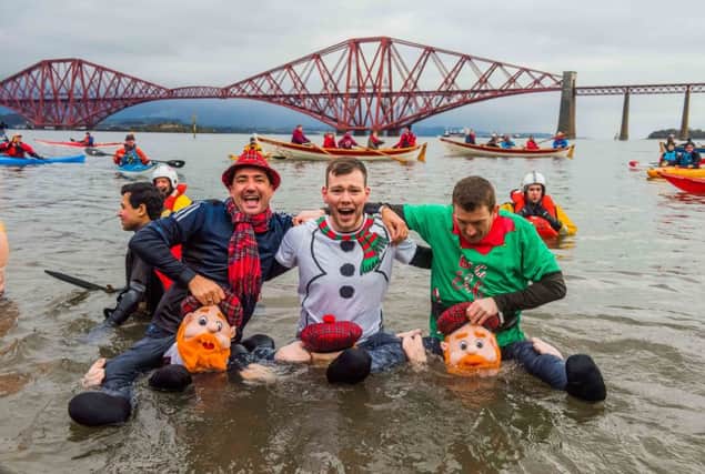 The famous Loony Dook in South Queensferry is not for the faint hearted