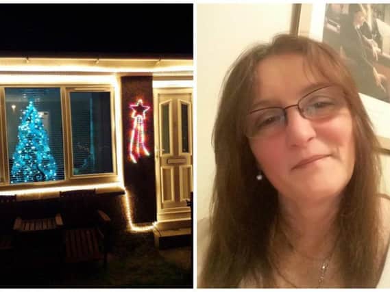 Annette has been putting up Christmas lights for years. Pic: Facebook