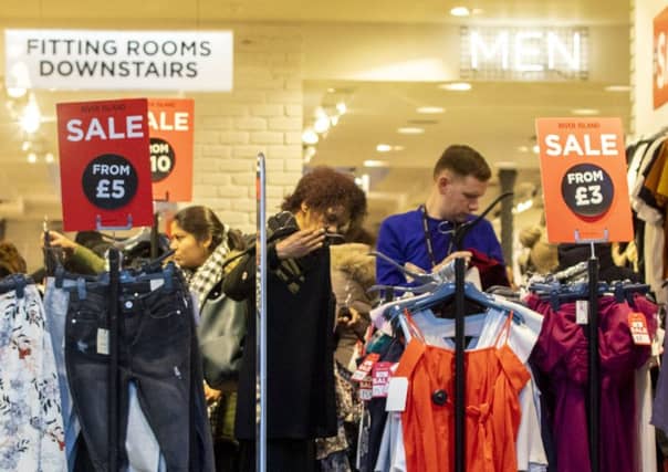 The annual Boxing Day sales take place on Edinburgh's Princes Street