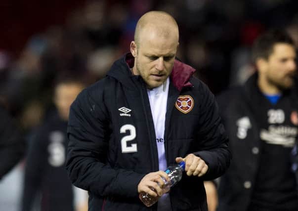 Steven Naismith played his first Hearts match in two months