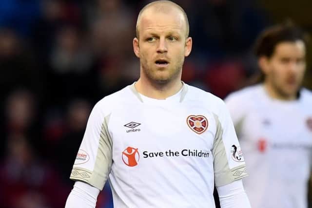 Steven Naismith made his return for Hearts at Pittodrie last weekend after seven weeks out 
following knee surgery