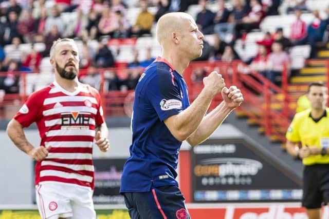 Steven Naismith has recently returned to the Hearts side after being absent through injury. Picture: SNS