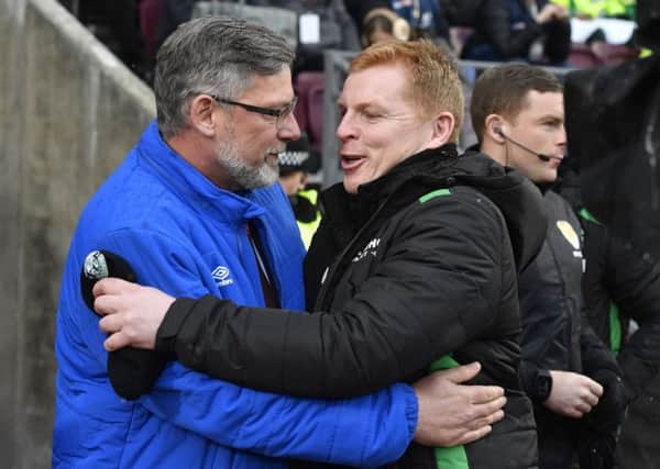 Hibs boss Neil Lennon, right, and Hearts counterpart Craig Levein have had their verbal disagreements but, ultimately, they have a lot of time for eachother