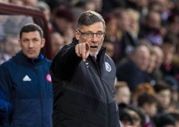 Craig Levein watched his players beat Hamilton 2-0