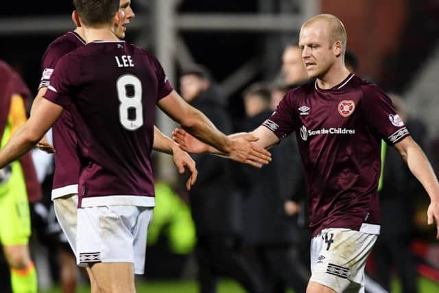 Steven Naismith will be on the team-sheet for Hearts' trip to Easter Road.
