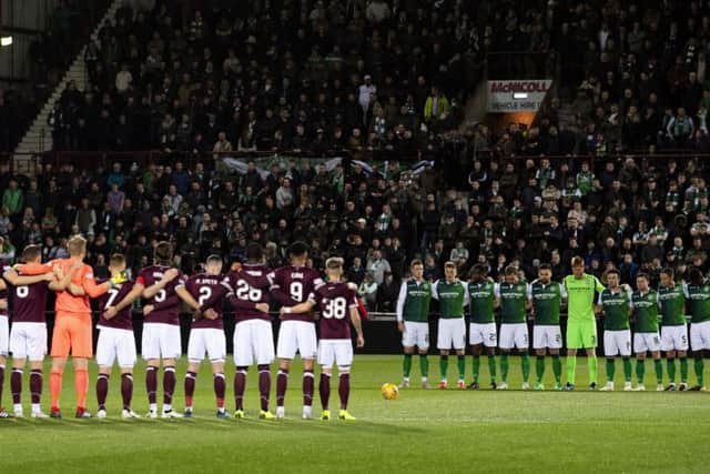 Hearts and Hibs will face each other this weekend. Picture: SNS/Ross Parker