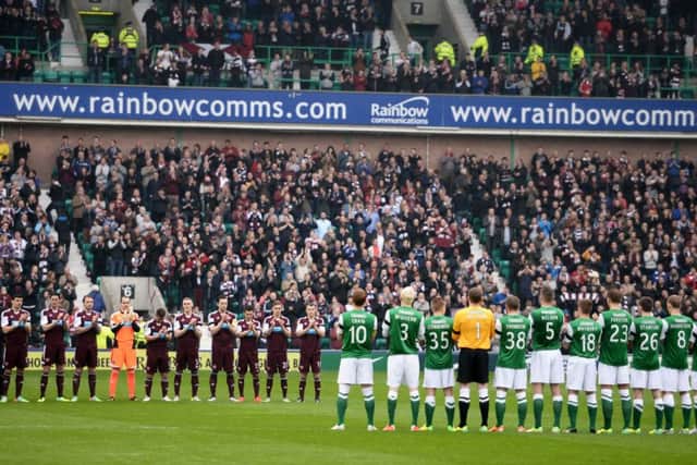 The last away win in the Edinburgh derby was back in 2014. Picture: SNS